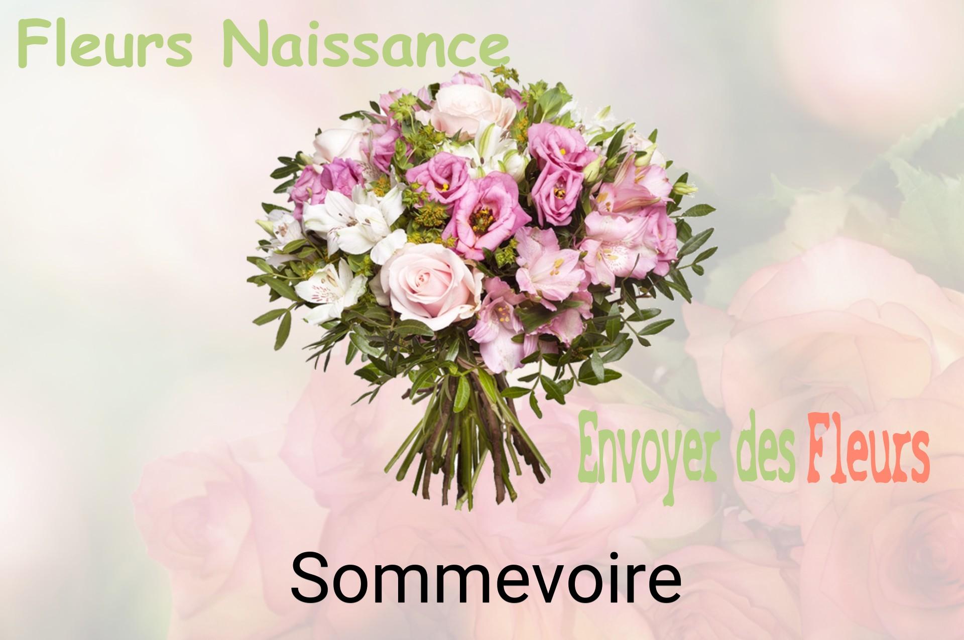Bouquet de fleurs de naissance livré à Sommevoire