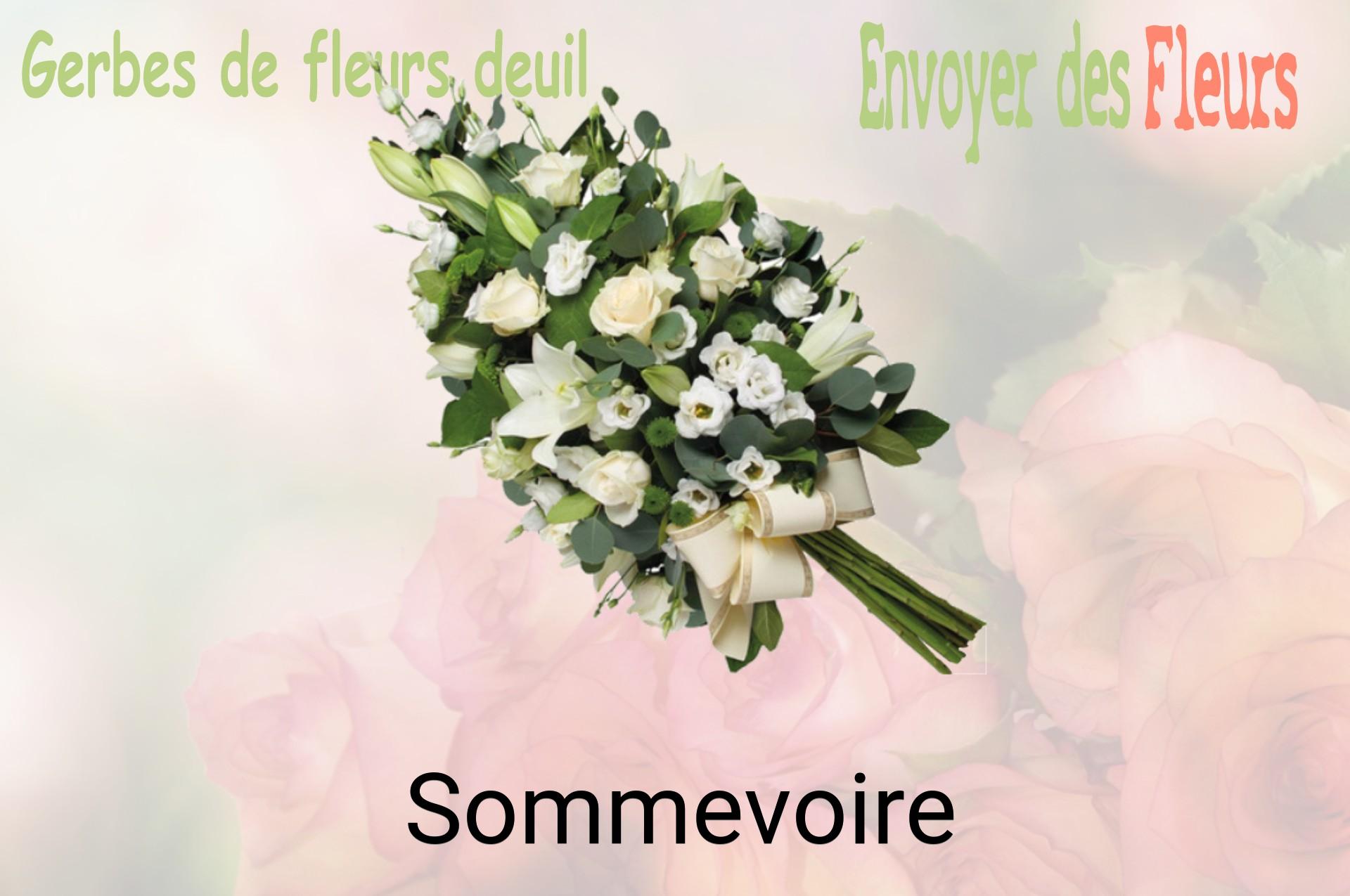 Gerbe de fleurs de deuil livrée à Sommevoire